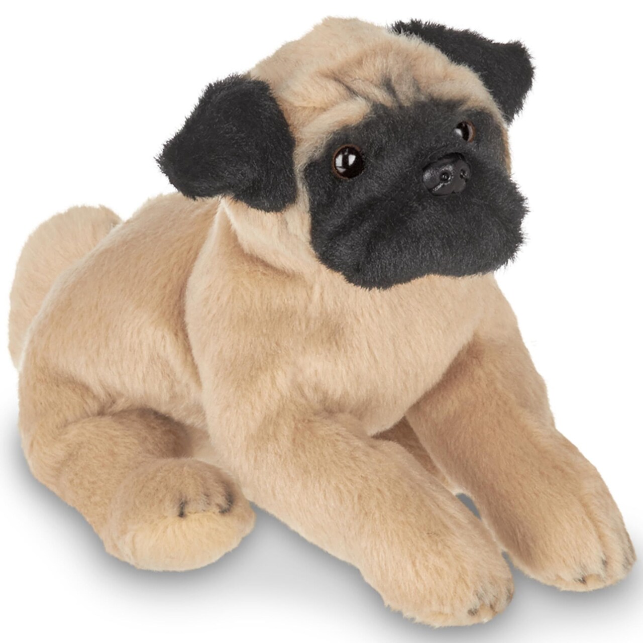 Bearington Pugsly Pug Plush Stuffed Animal Puppy Dog, 13 inch, For Ages 3-14